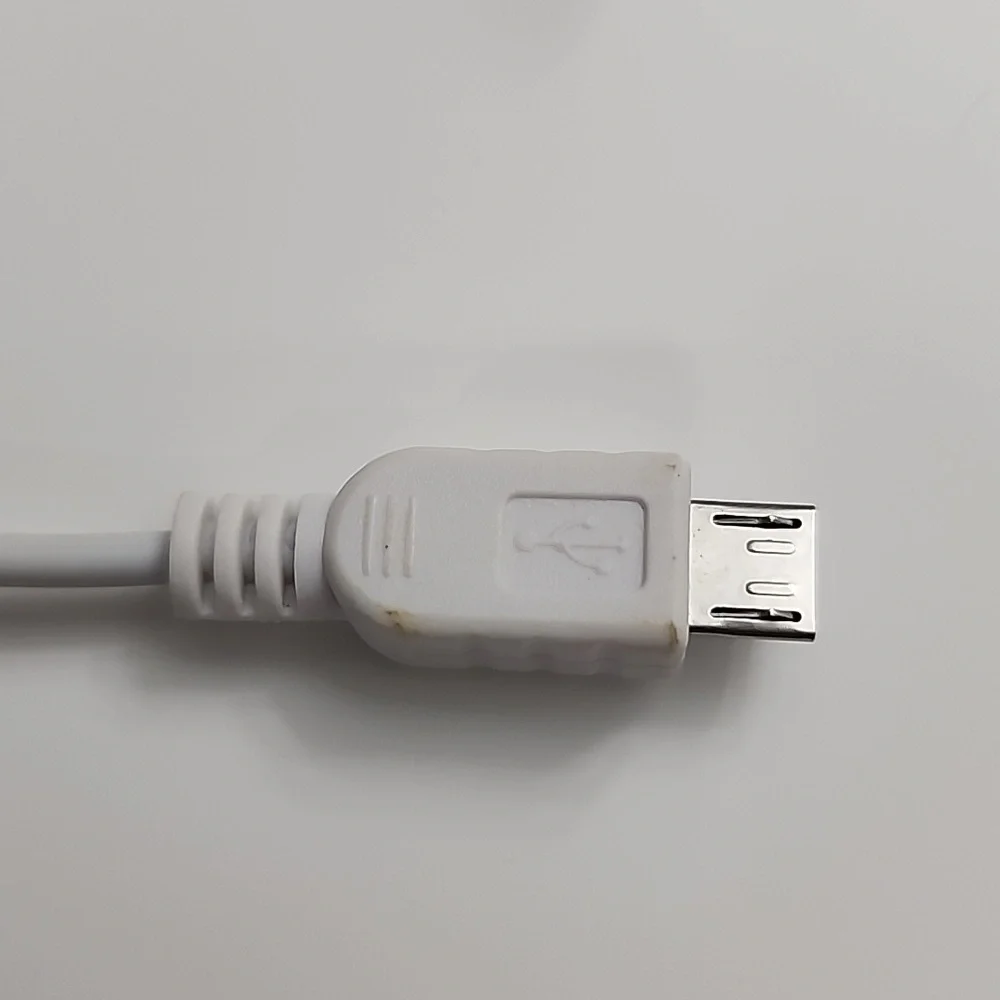 White USB to Micro USB Cable